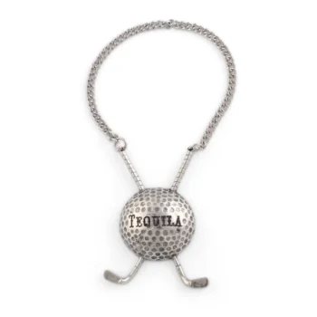 Vagabond House Pewter Golf Ball Decanter Tags