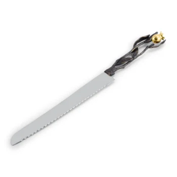 Michael Aram Pomegranate Bread Knife - Shiny Gold - Image 3