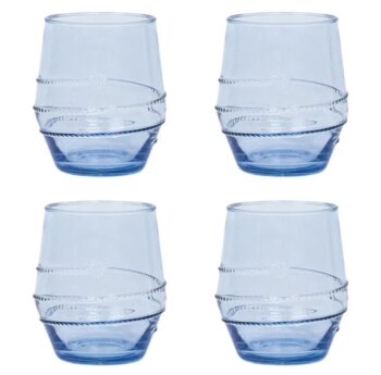 Juliska Amalia Acrylic Small Tumbler - Ocean - Set of 4