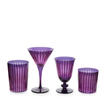 L'Objet Prism Wine Glasses - Purple (Set of 4) - Image 2