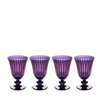 L'Objet Prism Wine Glasses - Purple (Set of 4)